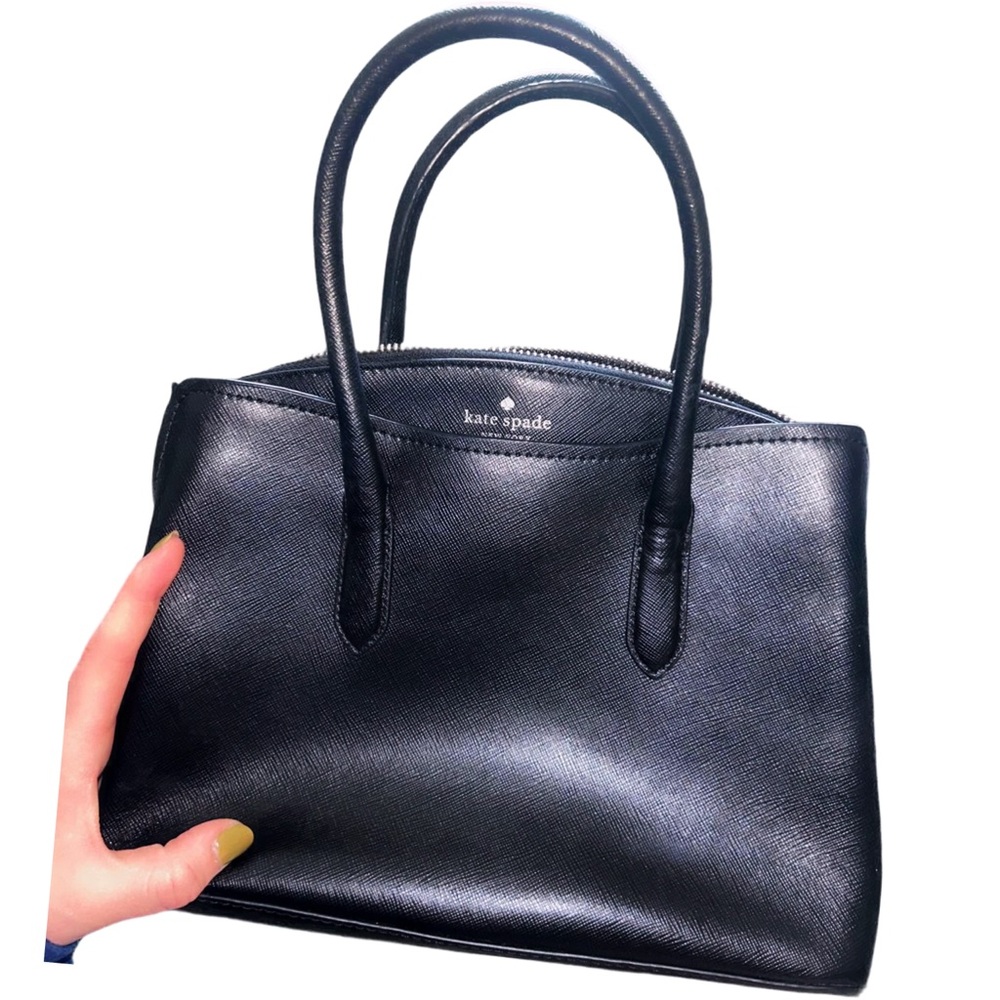 KATE SPADE Black Leather Satchel Madison Dumpling Dolly Phoebe Tote Crossbody - Picture 1 of 6